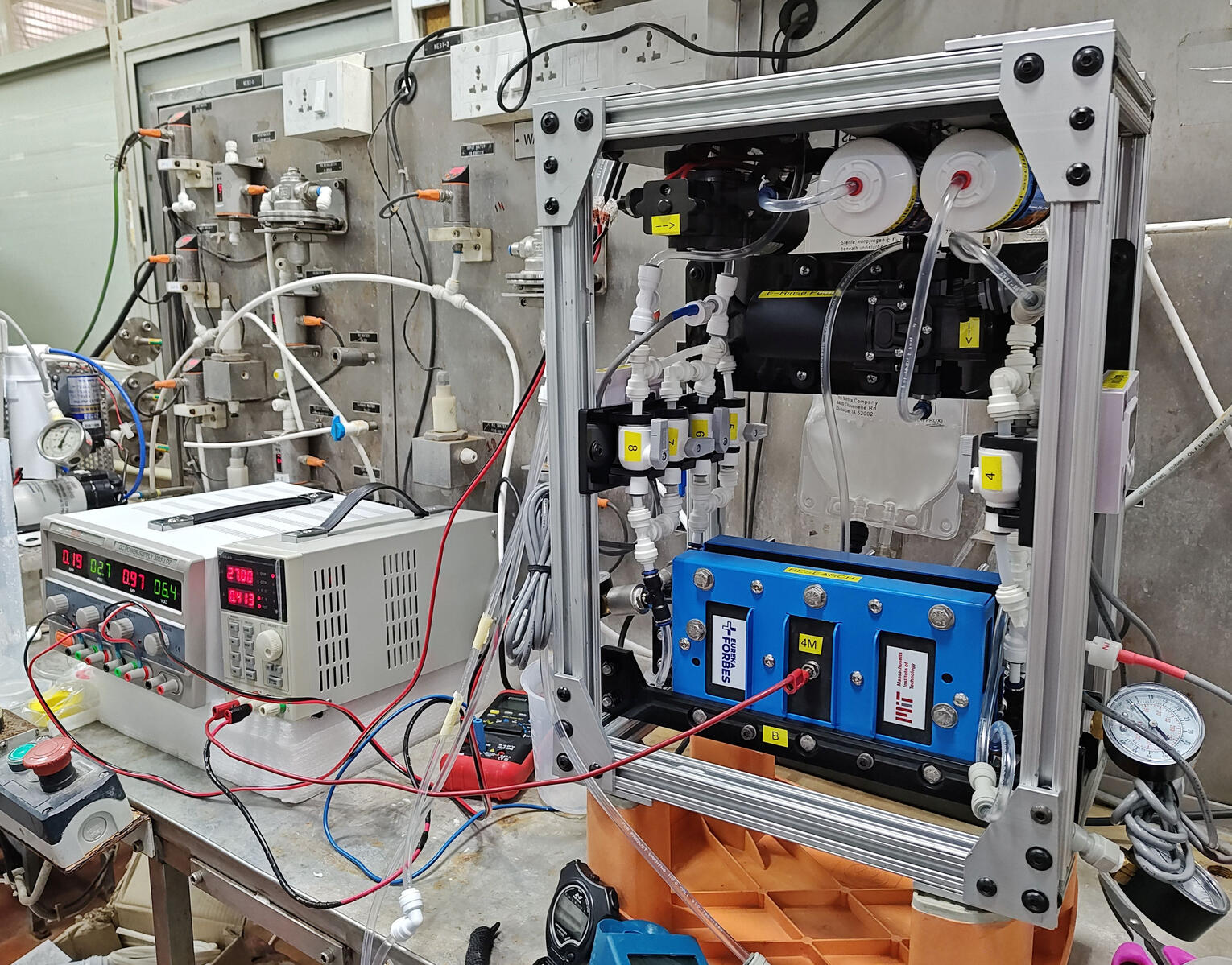 Custom electrodialysis stacks - 5 iterations, designed for scale for international partner